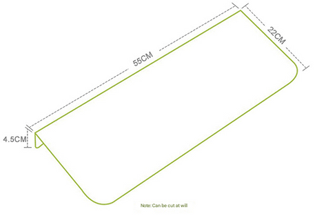 3-Pack Beige Non-Slip Luminous Stair Treads - Self-Adhesive Pet Paw Print Stair Mats 55x22x4.5cm