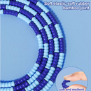 10 Pcs Green Soft Beaded Jump Ropes, Tangle-Free Beaded Jump Rope - Adjustable Segmented Skipping Rope for Kids & Adults Fitness