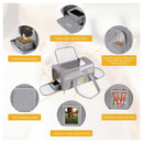 Pink Large Cat & Small Dog Carrier - Soft-Sided, Foldable & Breathable Pet Travel Bag (43x30x28 cm)