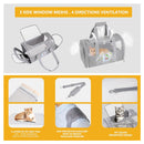 Pink Large Cat & Small Dog Carrier - Soft-Sided, Foldable & Breathable Pet Travel Bag (43x30x28 cm)