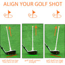 Black Adjustable Magnetic Golf Club Face Alignment and Swing Trainer