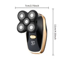 Black 5-in-1 Head Shaver & Grooming Kit - USB Charge