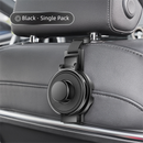 Black 3-in-1 Car Headrest Organizer Hook