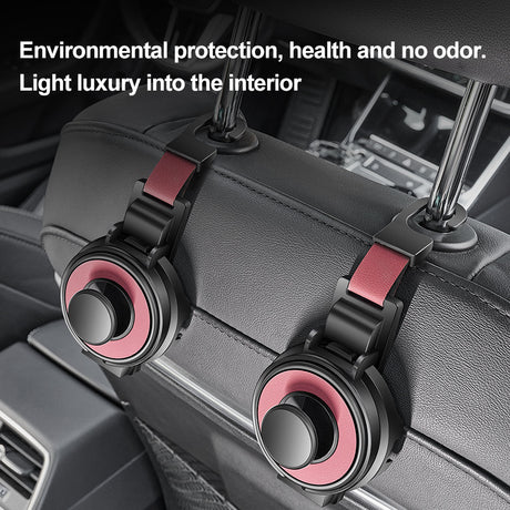 Beige 3-in-1 Car Headrest Organizer Hook