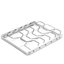 2-Pack Foldable Stainless Steel Rib Racks(26.6 x 22.2 x 2.3 cm)
