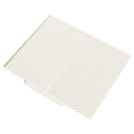 2PC White Multi-Use Drain Mat (51x43 cm) – Non-Slip Heat Protection for Dish Drying & Prep