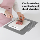 2PC White Multi-Use Drain Mat (51x43 cm) – Non-Slip Heat Protection for Dish Drying & Prep