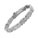 3-Pack 13cm Clover Magnetic Bracelet Set – Rose Gold/Gold/Silver Tone,Crystal Inlay for Women