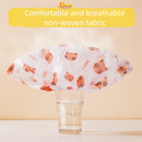 50 Pieces Thickened Non-Woven Disposable Shoe Covers (Yellow Bear) – Universal Fit (EU Size 34-45) for Guests & Floor Protection