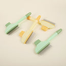 4-Pack Self-Cleaning Pet Brush Set – Stainless Steel Deshedding Slicker Combs (2 Long Pin & 2 Dual Pin) in Green & Yellow Tones