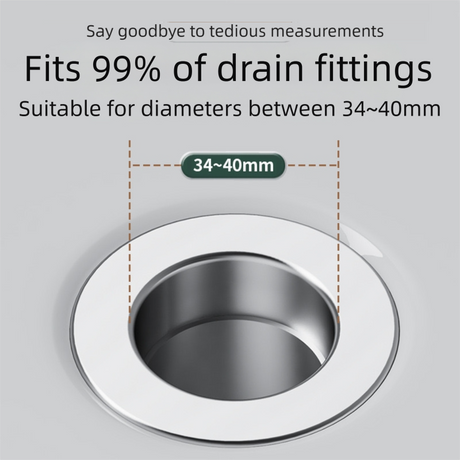 2-Pack Pop-Up Sink Stopper with Hair Catcher – Standard (34-40mm) Drain Filter,Basin Drain Filter Upgrade