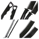 5-Pack Black Hard Bristle Crevice Brush (225 * 16mm) – Multifunctional Gap Cleaner, for Bathroom Household Kitchen Tiles Window Crevice Cleaning