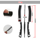 5-Pack Black Hard Bristle Crevice Brush (225 * 16mm) – Multifunctional Gap Cleaner, for Bathroom Household Kitchen Tiles Window Crevice Cleaning