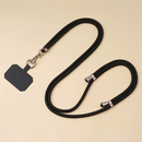 3-Pack Adjustable Black Crossbody Phone Lanyards – Dual Wear Modes, Two-Ways of Hanging,Ultra-Slim 0.6mm Patch
