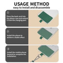 3-Pack Adjustable Khaki Crossbody Phone Lanyards – Dual Wear Modes, Two-Ways of Hanging,Ultra-Slim 0.6mm Patch