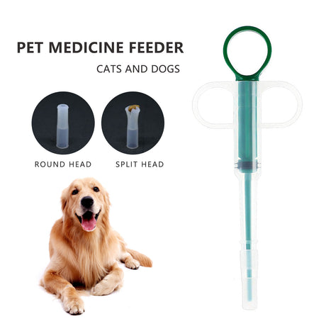 5-Pack 160mm Green Pet Pill Shooter – Soft Silicone Tip Feeder for Cats Dogs