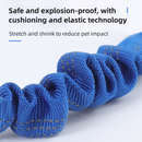 2PC Grey Adjustable Dog Car Safety Seat Belt Leash - Anti-Shock Bungee Headrest Restraint with Reflective Stitching & 316 Stainless Steel Clip