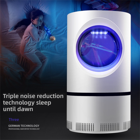 2-Pack Silent UV LED Mosquito Killer Lamp - Indoor Physical Insect Trap & Fly Catcher with USB Power for Home