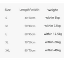 2-Pack Blue Fish Pet Summer Cooling Latex Pad (L Size: 60*45cm) - Breathable Ice Silk & Latex-Filled Dog Bed Cat Sleeping Mat with Non-Slip Base