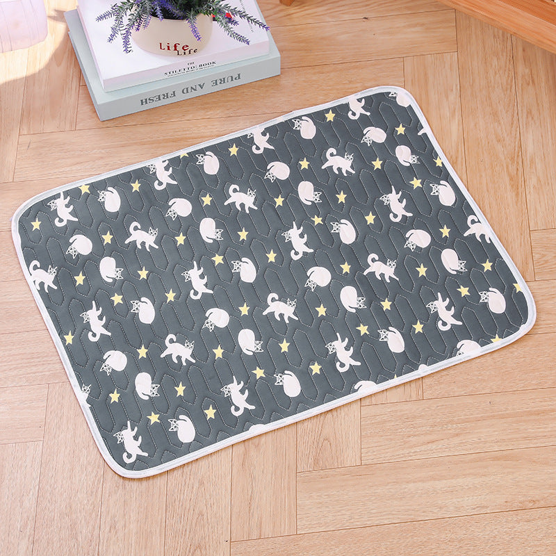 2-Pack Black Cat Pet Summer Cooling Latex Pad (XL Size: 70*50cm) - Breathable Ice Silk & Latex-Filled Dog Bed Cat Sleeping Mat with Non-Slip Base