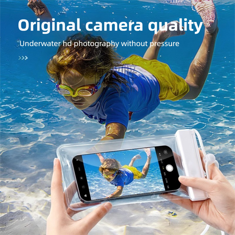 3-PCS Yellow IPX8 Waterproof Phone Pouch(19×11 CM) - Universal Touch Screen & Underwater Photo Case for Swimming, Snorkeling, and Beach