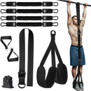 Black (300lb)Heavy Duty Pull-Up Assist Strap System With Foam Handles - Adjustable Resistance Trainer for Pull-Ups and Home Gym Workouts