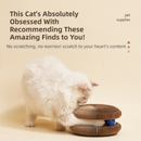 2-Pack Creative Accordion Cat Scratcher (Cat Head Design, 23x23x10CM) - Reversible Honeycomb Material Scratch Pad & Lounge Mat for Stress Relief