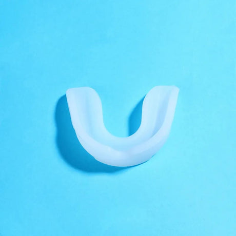 4-Pack White Food Grade Silicone Sports Mouthguard(6x5x1.7CM) With Vented PP Case- Instant Fit Mouth Guardfor High Shock Protection