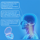 4-Pack Orange Food Grade Silicone Sports Mouthguard(6x5x1.7CM) With Vented PP Case- Instant Fit Mouth Guardfor High Shock Protection