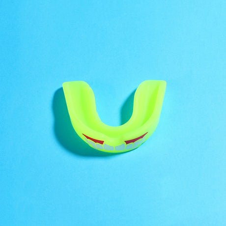 4-Pack Yellow Food Grade Silicone Sports Mouthguard(6x5x1.7CM) With Vented PP Case- Instant Fit Mouth Guardfor High Shock Protection