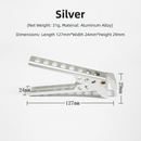 4-Pack Sliver Outdoors Home Alloy Anti-Scald Pot Clip - Ultralight Bowl Grippe for Camping BBQ Microwave Plate Retrieval and Hot Cookware