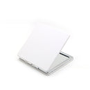 4-Pack White Jumbo Square Folding Compact Mirror(8X8CM) - Men's Shaving & Women's Makeup Mirror, PU Leather Cover & High-Definition Glass Lens