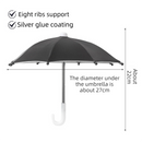 2-Pack Shock-Absorbing and Non-Slip Handlebar Phone Holder with Detachable Mini Umbrella - Waterproof & Windproof and Sunshade, 360° rotatable