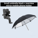 2-Pack Shock-Absorbing and Non-Slip Rearview Mirror Phone Holder with Detachable Mini Umbrella  - , Waterproof & Windproof and Sunshade, 360° rotatable