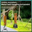 4-Pack Black Bear Bell & Anti-Lost PU Keyring Accessory(14 x 3.5 x 2.5CM) - Magnetic Silencing Design, Outdoor Safety Alarm for Hiking, Camping & Pet