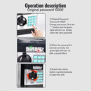 2-Piece Blue Smart ATM Piggy Banks - Kids Electronic Money Safe with Password Lock & Auto-Roll in/out Feature