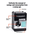 2-Piece Dark Blue Smart ATM Piggy Banks - Kids Electronic Money Safe with Password Lock & Auto-Roll in/out Feature