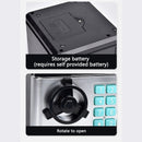 2-Piece Dark Blue Smart ATM Piggy Banks - Kids Electronic Money Safe with Password Lock & Auto-Roll in/out Feature