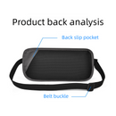 Beige RFID Blocking Slim Anti-Theft Fanny Pack for Outdoor Travel - Hidden Money Belt for Passport, Documents & Cash