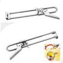 2-Pack Adjustable Stainless Steel Jar Opener and Bottle Cap Remover - Universal Lid Gripper for Sauces and Tough Jar Caps