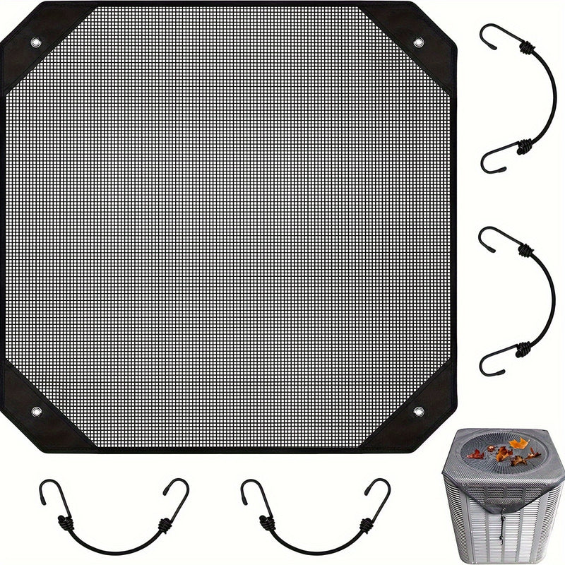 2-Pack Ventilated Resin Mesh Outdoor Air Conditioner Cover(71x71cm / 28x28inch) - Anti-Sun Heat Reduction AC Unit Net for Exterior Use