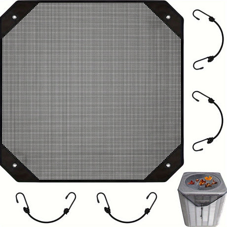 2-Pack Ventilated Resin Mesh Outdoor Air Conditioner Cover(81x81cm / 32x32inch) - Anti-Sun Heat Reduction AC Unit Net for Exterior Use