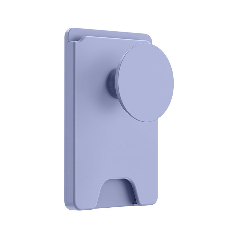 2-Pack 2-in-1 Purple Magnetic Card Wallet Integrated Pop Airbag Stand(9.5x6x0.8 CM) - Including Magnetic Ring, for MagSafe Compatible iPhone 14/13/12 Series & Standard Phone Cases