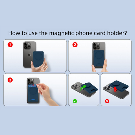 2-Pack 2-in-1 Purple Magnetic Card Wallet Integrated Pop Airbag Stand(9.5x6x0.8 CM) - Including Magnetic Ring, for MagSafe Compatible iPhone 14/13/12 Series & Standard Phone Cases