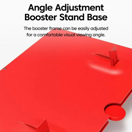 Black 10-Inch Ultra-Clear Portable Retractable HD Mobile Phone Screen Magnifier - Eye Protection Fresnel Lens Projector, with Built-in Phone Holder & Adjustable Base