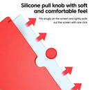 Black 12-Inch Ultra-Clear Portable Retractable HD Mobile Phone Screen Magnifier - Eye Protection Fresnel Lens Projector, with Built-in Phone Holder & Adjustable Base