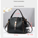 Black Fashion Women's Bucket Bag - Summer Crossbody Shoulder Handbag with Keychain