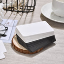 Black 4 Pack Blank Cardstock DIY Flashcards Message Notes 90mm x 55mm Business Card Size for Study and Crafts 200 Pieces