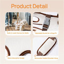 Beige 4-in-1 Multi-Functional Pet Carrier Bag with Detachable Strap & 1.5M Traction Rope - Lightweight Breathable Travel Sling for Cats & Dogs - Sizes L(Up to 9kg)