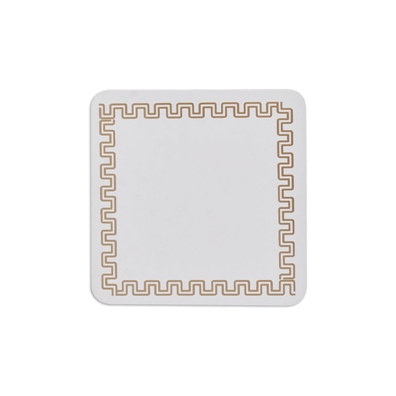 Clevinger Set of 4 MDF Coasters Gold Border